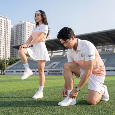 Mẫu áo thun đồng phục công ty phối màu hiện đại 3