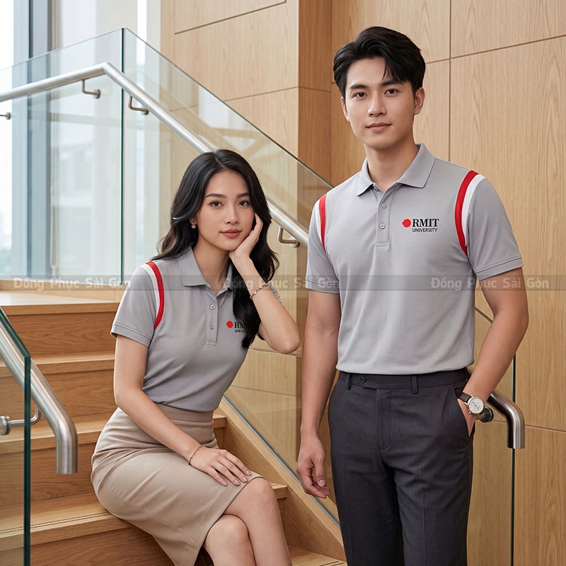 Mẫu mới áo đồng phục polo công ty hiện đại 1