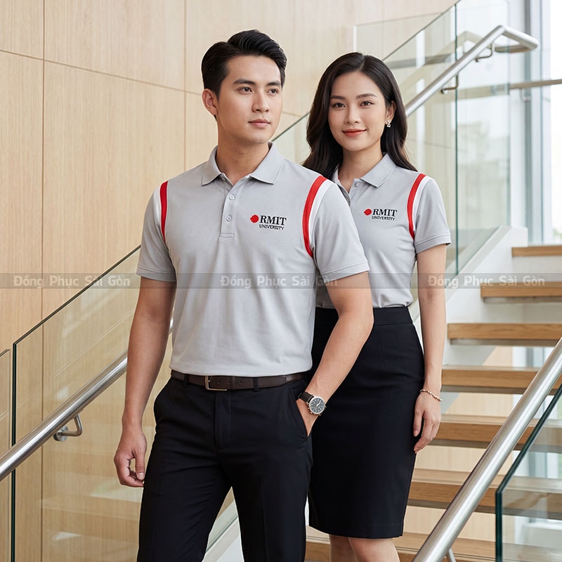 Mẫu mới áo đồng phục polo công ty hiện đại 2