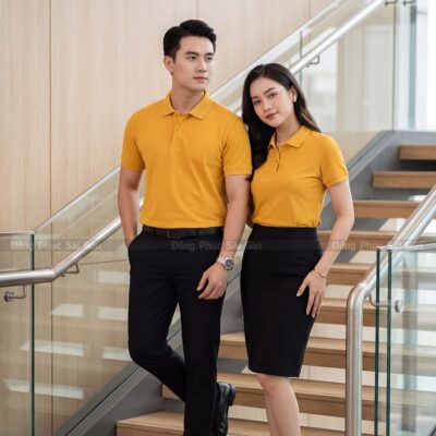 Xưởng may áo polo đồng phục may sẵn số lượng lớn 2