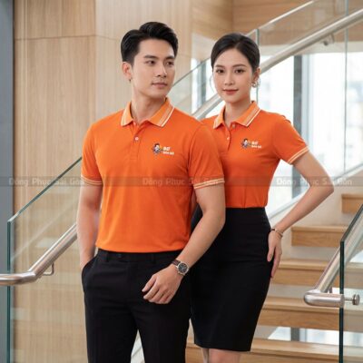 Xưởng may đồng phục áo thun polo form chuẩn 2
