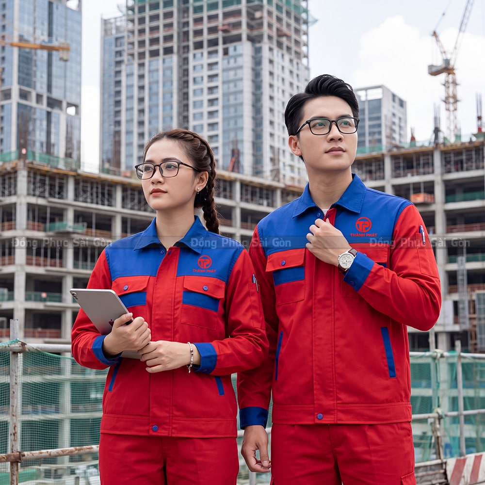 Áo bảo hộ công trình giá tận xưởng may theo yêu cầu 4