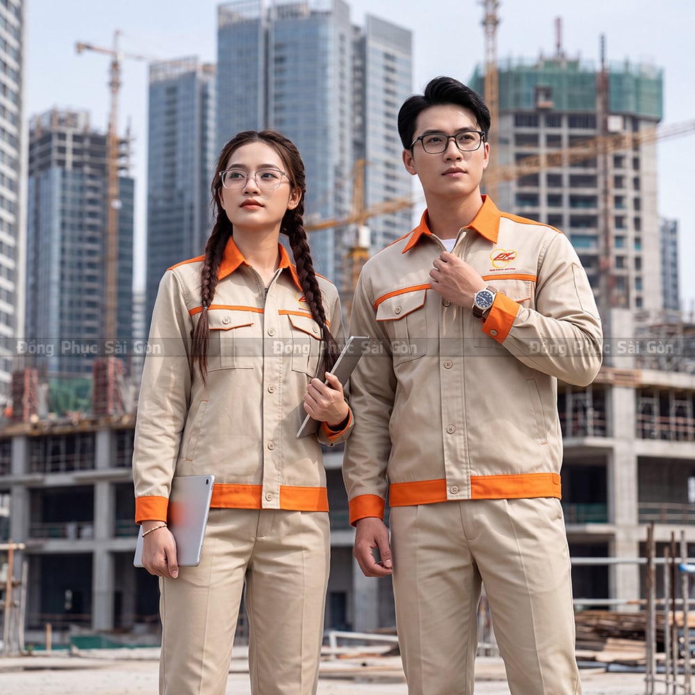 Áo đồng phục bảo hộ in logo theo yêu cầu  2