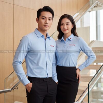 Áo đồng phục sơ mi công ty giao hàng nhanh 5
