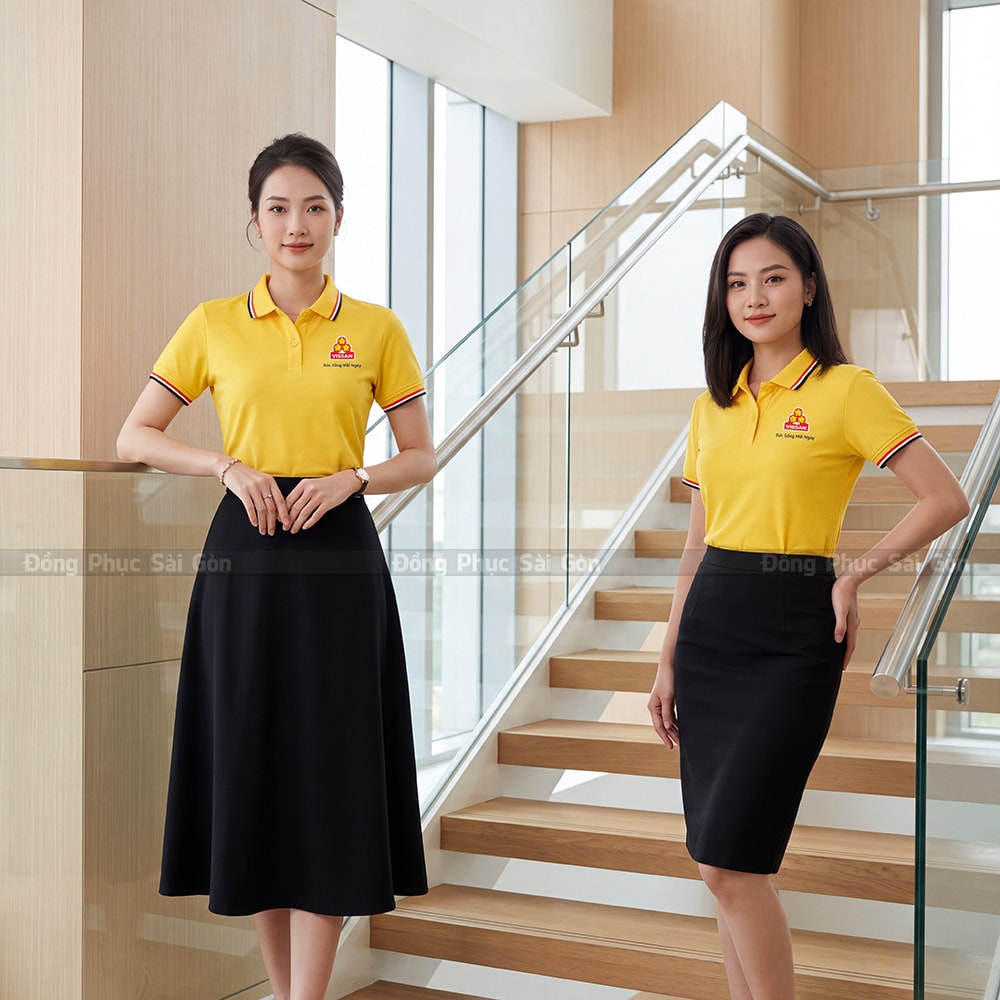 Áo polo đồng phục công ty có sẵn nhiều mẫu 2
