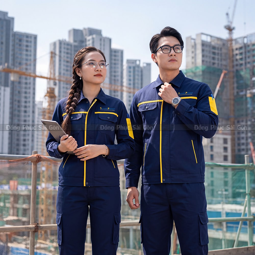 Bộ sưu tập áo bảo hộ công trình phối màu hiện đại 2
