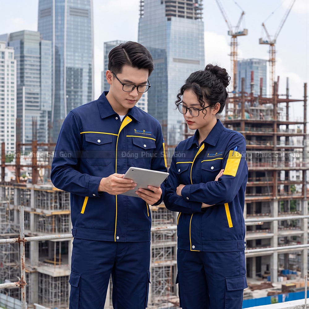 Bộ sưu tập áo bảo hộ công trình phối màu hiện đại 4