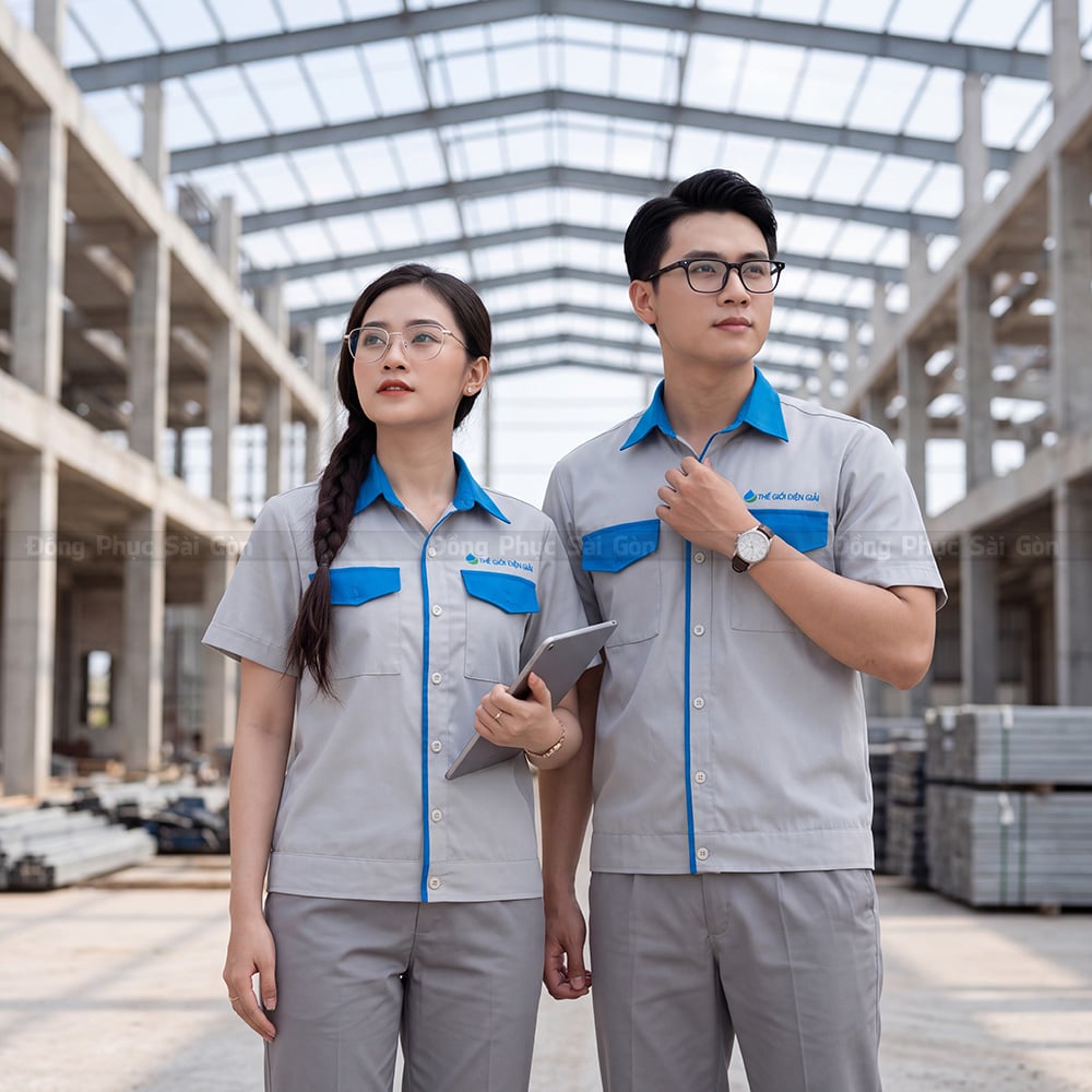 Chuyên may đồng phục công nhân trực tiếp tại xưởng 2