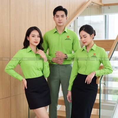 Đặt may áo sơ mi nữ đồng phục cao cấp 1