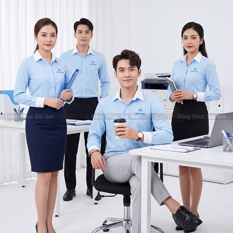 Đồng phục công sở nữ đẹp chất vải bền màu 2