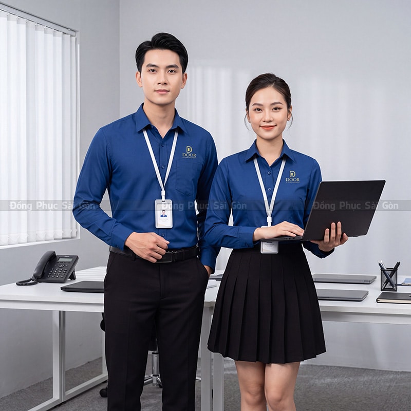 Đồng phục sơ mi công ty thiết kế đa dạng 1