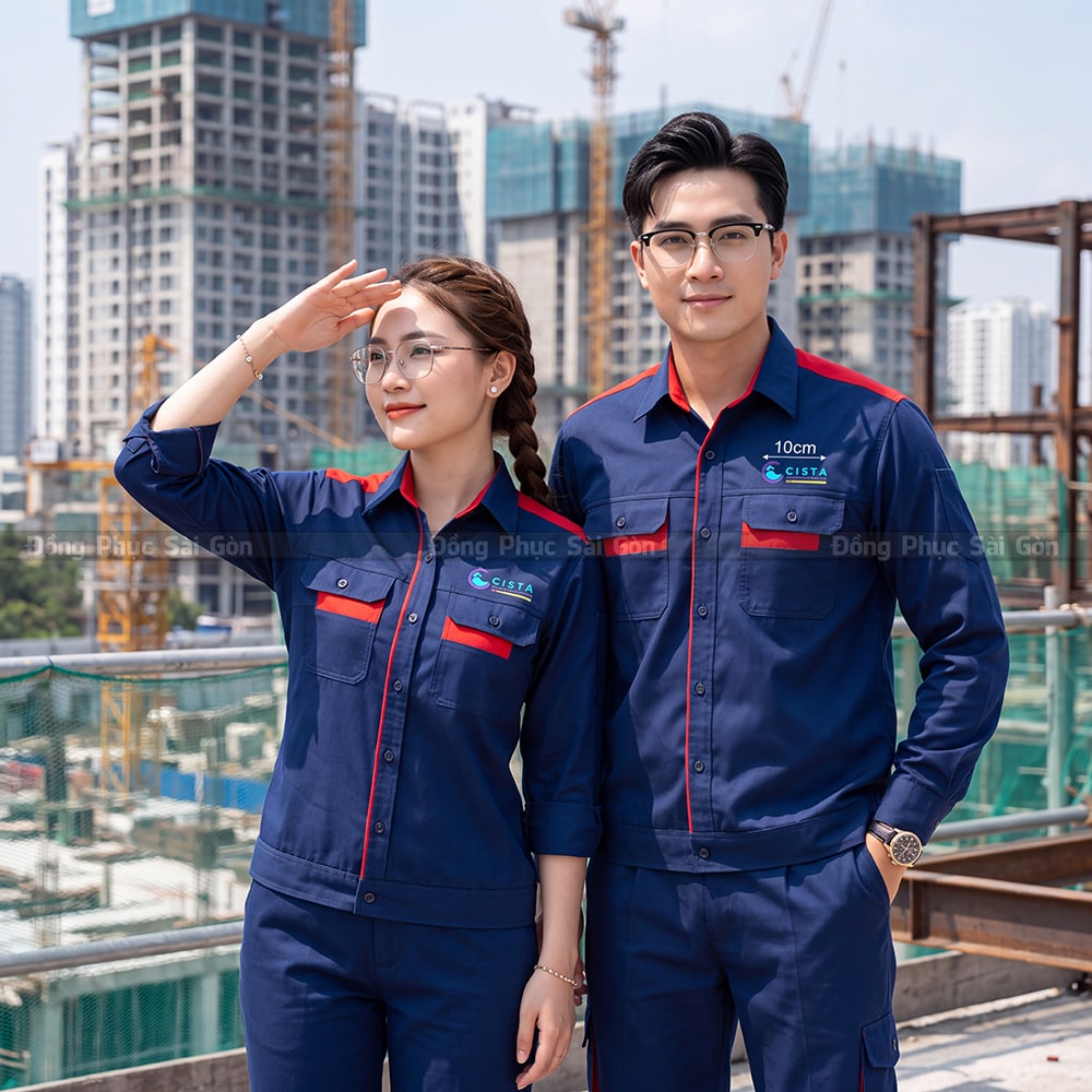 Mẫu áo đồng phục bảo hộ cho công nhân 3