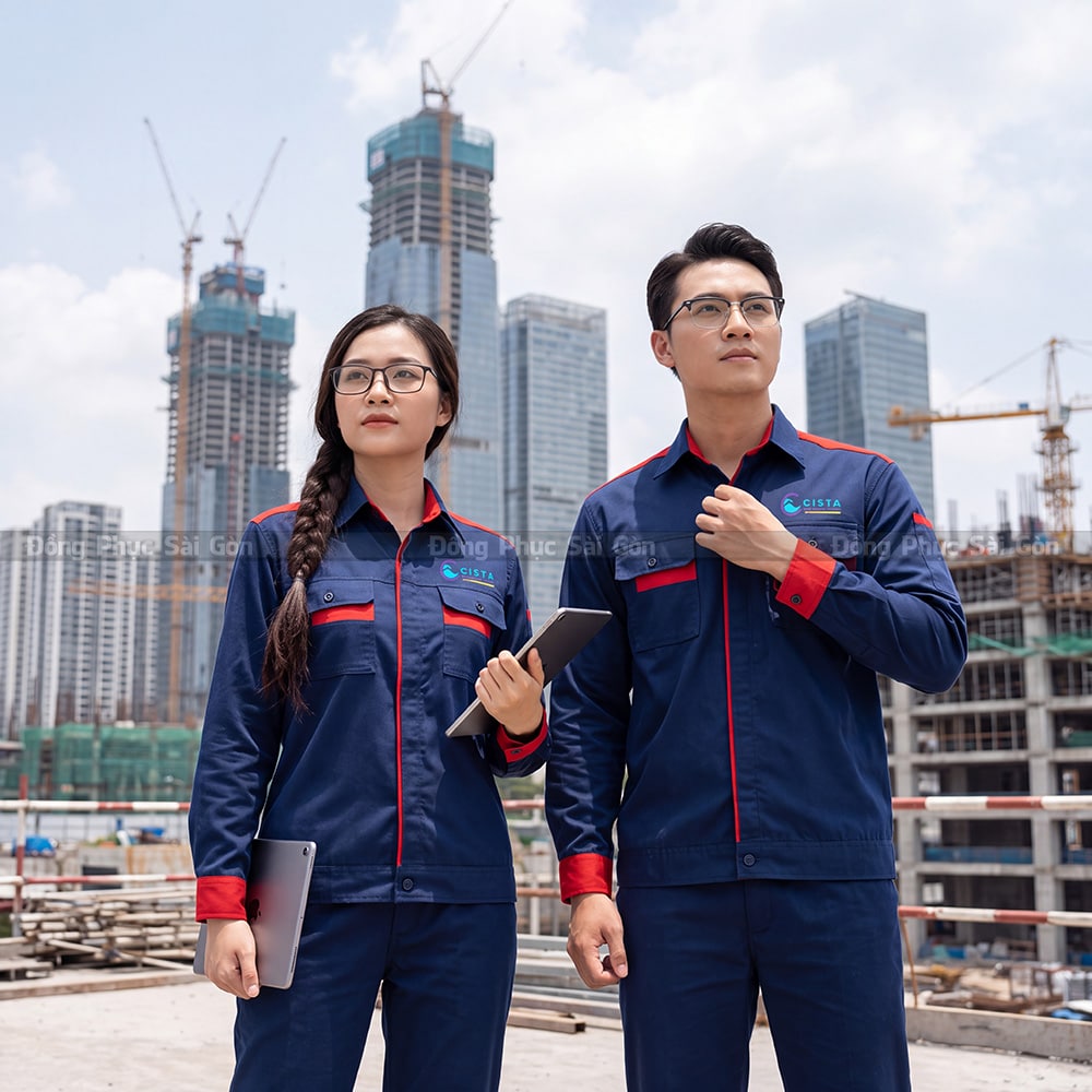 Mẫu áo đồng phục bảo hộ cho công nhân 4