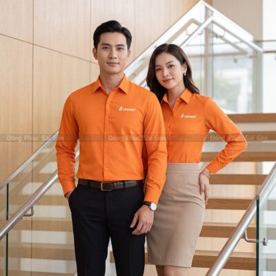 May áo sơ mi đồng phục công ty chất liệu đẹp 3
