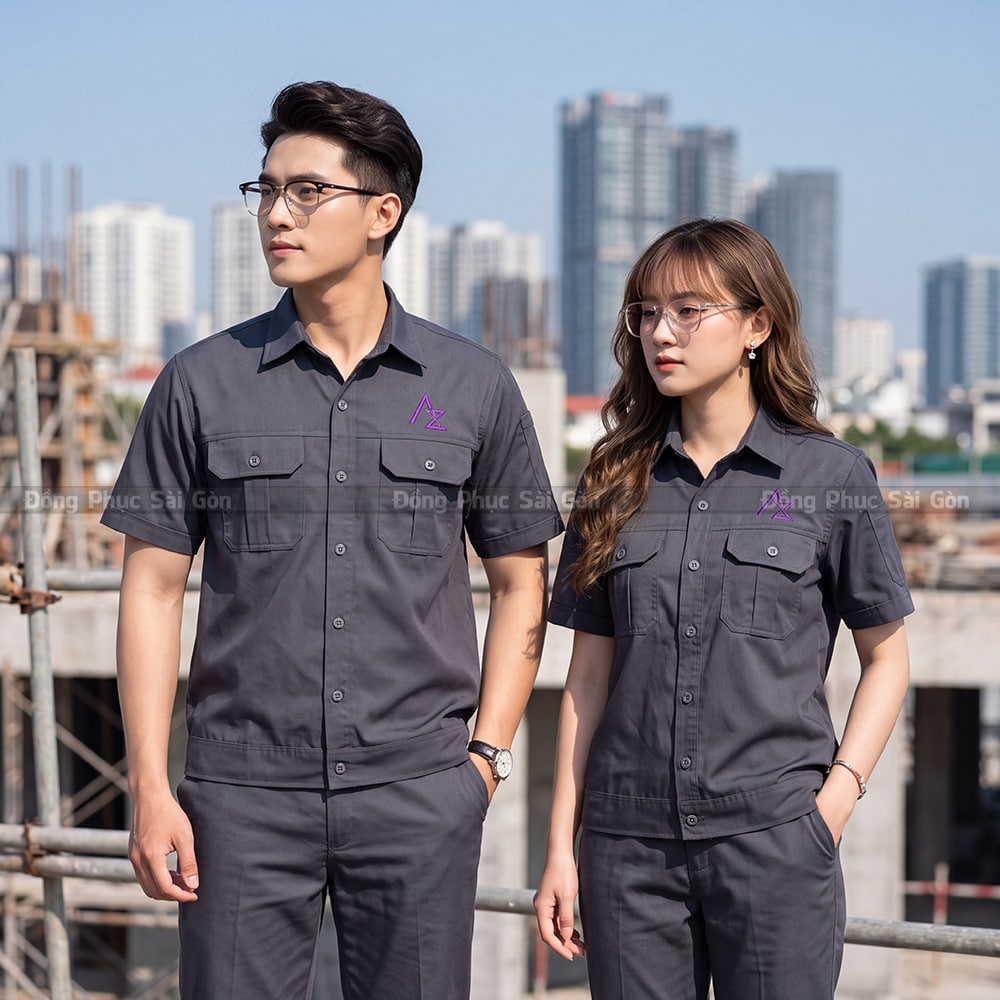 Xưởng may áo đồng phục bảo hộ theo yêu cầu số lượng lớn 3