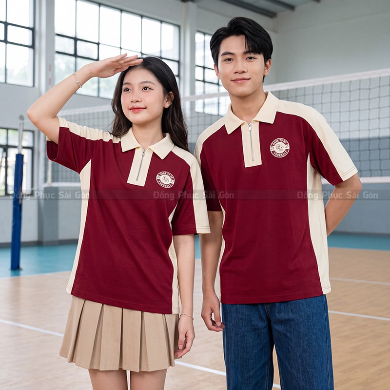 Xưởng may áo đồng phục lớp đẹp nhiều mẫu 1
